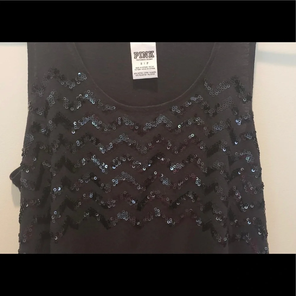 PINK Victoria’s Secret Women’s Sequin Tank Top, Size S… - Picture 6 of 9
